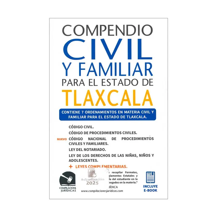 COMPENDIO CIVIL PARA EL ESTADO DE TLAXCALA - ACTUALIZACIÓN AL 2025