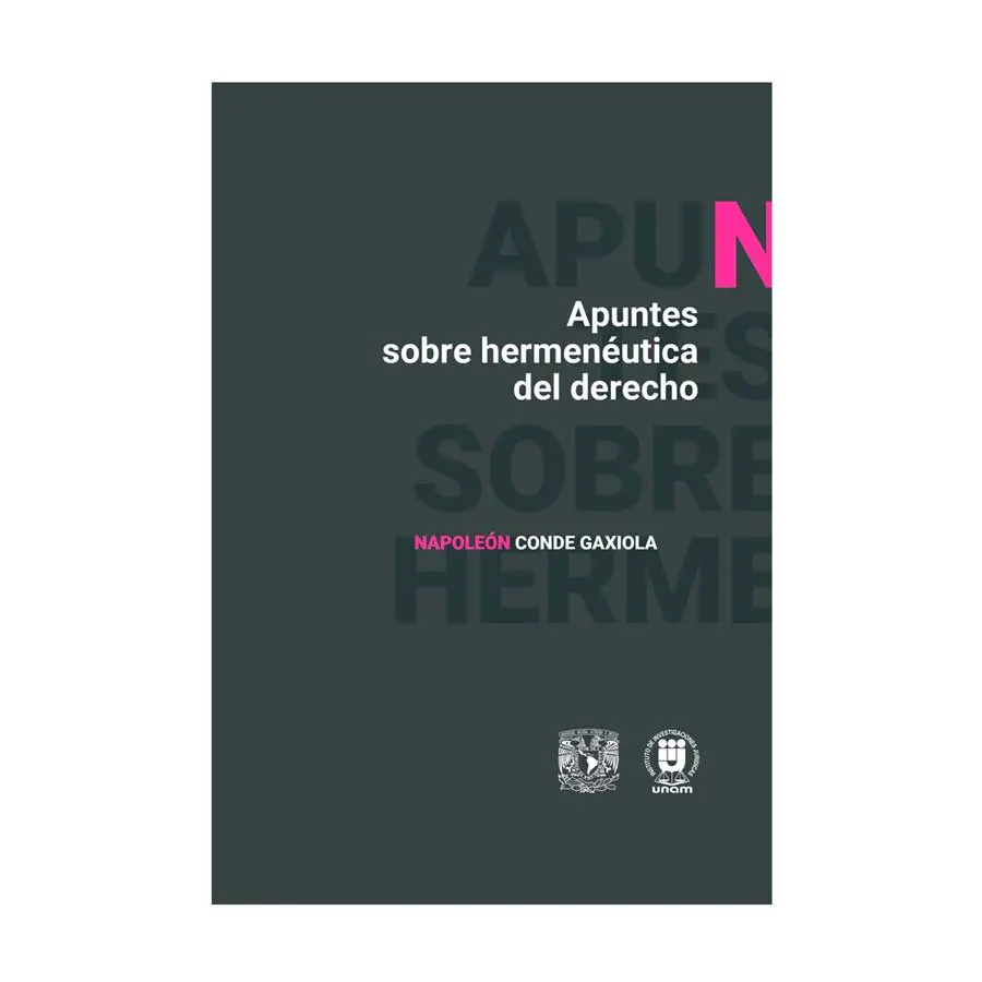 APUNTES SOBRE HERMENÉUTICA DEL DERECHO - 1.ª ED. 2024