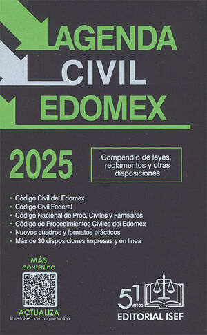 AGENDA CIVIL DEL ESTADO DE MÉXICO - 46.ª ED. 2025 (ECONÓMICA)