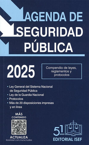 AGENDA DE SEGURIDAD PÚBLICA - 1.ª ED. 2025 (ECONÓMICA)