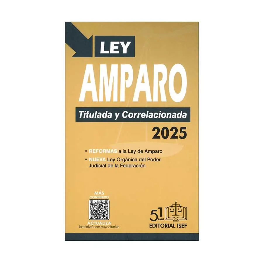 LEY DE AMPARO. TITULADA Y CORRELACIONADA (BOLSILLO) - 3.ª ED. 2025
