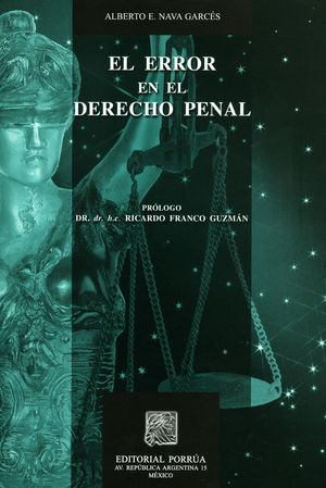 ERROR EN EL DERECHO PENAL. EL