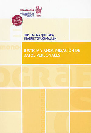 JUSTICIA Y ANONIMIZACIÓN DE DATOS PERSONALES