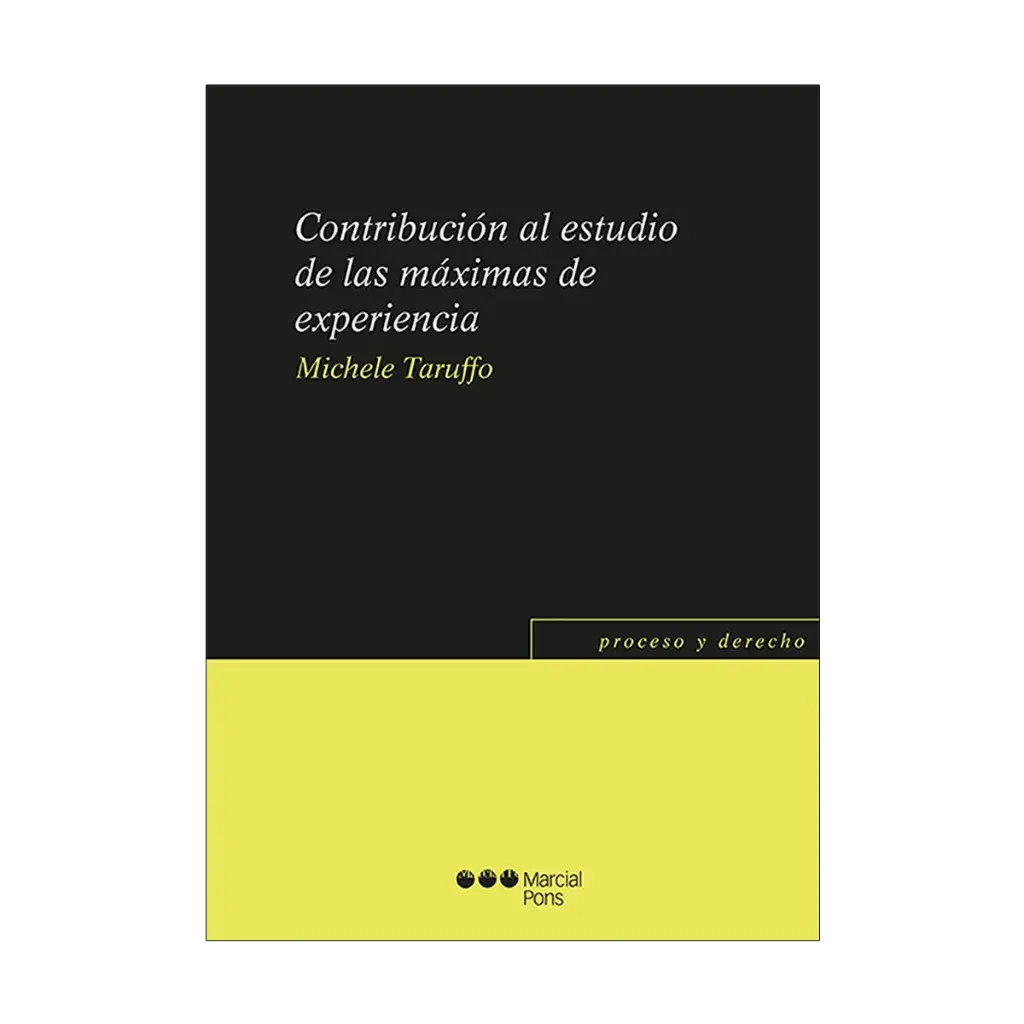 CONTRIBUCIÓN AL ESTUDIO DE LAS MÁXIMAS DE EXPERIENCIA - 1.ª ED. 2023