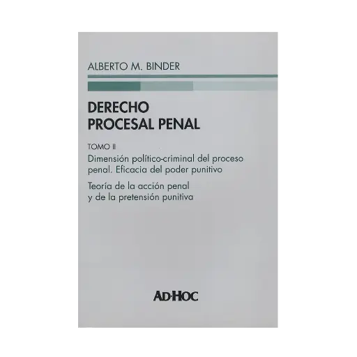 [9789508949905] DERECHO PROCESAL PENAL. TOMO II (PASTA DURA ) - 1.ª ED. 2014