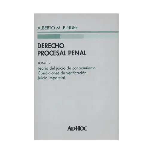 [9789877452181] DERECHO PROCESAL PENAL. TOMO VI (PASTA DURA) - 1.ª ED. 2022