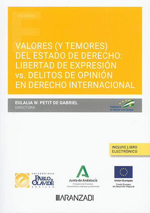 [9788411257695] VALORES (Y TEMORES) DEL ESTADO DE DERECHO: LIBERTAD DE EXPRESIÓN VS. DELITOS DE OPINIÓN EN DERECHO INTERNACIONAL (PAPEL + E-BOOK) - 1.ª ED. 2023