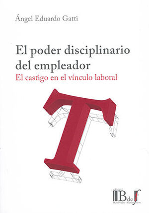 [9789915650234] PODER DISCIPLINARIO DEL EMPLEADOR, EL - 1.ª ED. 2021