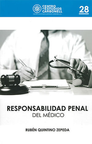 [9786078493869] RESPONSABILIDAD PENAL DEL MÉDICO #28 - 1.ª ED. 2024
