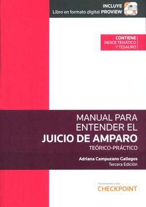 [9786074743265] MANUAL PARA ENTENDER EL JUICIO DE AMPARO (INCLUYE LIBRO ELECTRÓNICO)