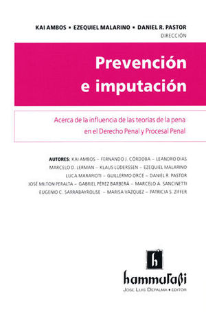 [9789507418600] PREVENCION E IMPUTACION