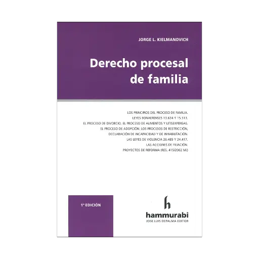 [9789878058399] DERECHO PROCESAL DE FAMILIA- 1.ª ED. 2025