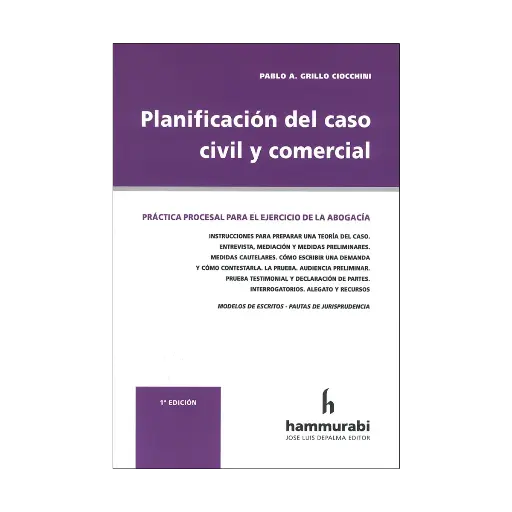 [9789878058375] PLANIFICACIÓN DEL CASO CIVILY COMERCIAL - 1.ª ED. 2025