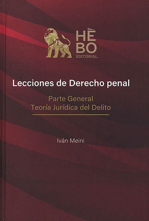 [9786079931995] LECCIONES DE DERECHO PENAL