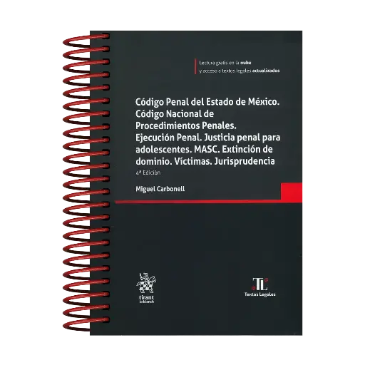[9788410719101] CÓDIGO PENAL DEL ESTADO DE MÉXICO, CÓDIGO NACIONAL DE PROCEDIMIENTOS PENALES - 4ª ED. 2025 (ARILLAS Y PASTA DURA)