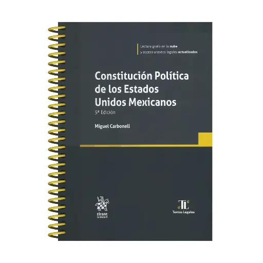 [9791370102708] CONSTITUCIÓN POLÍTICA DE LOS ESTADOS UNIDOS MEXICANOS - 5ª ED. 2025 (CON ARILLAS Y PASTA DURA)