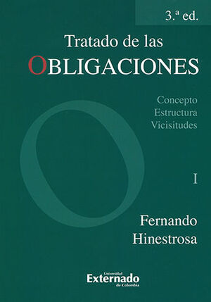 [9789587101935] TRATADO DE LAS OBLIGACIONES I - 3ª ED