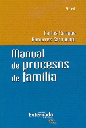[9789587726121] MANUAL DE PROCESOS DE FAMILIA - 4A ED