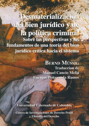 [9789586165679] DESMATERIALIZACIÓN DEL BIEN JURÍDICO Y DE LA POLÍTICA CRIMINAL. ESTUDIOS # 22