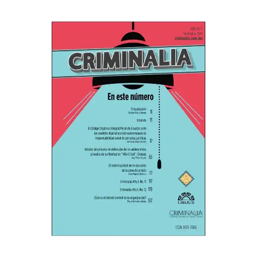 [ACAMEX910324] CRIMINALIA AÑO XCI - 03 REVISTA DE LA ACADEMIA MEXICANA DE CIENCIAS PENALES DICIEMBRE 2024