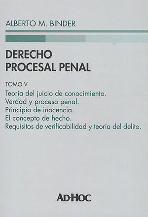 [9789877452037] DERECHO PROCESAL PENAL. TOMO V - 1.ª ED. 2021