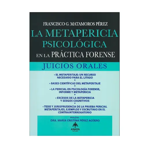 [9789684536272] METAPERICIA PSICOLÓGICA EN LA PRÁCTICA FORENSE, LA - 1.ª ED. 2025