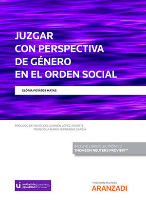 [9788411253611] JUZGAR CON PERSPECTIVA DE GÉNERO EN EL ORDEN SOCIAL (PAPEL + E-BOOK) - 1.ª ED. 2022