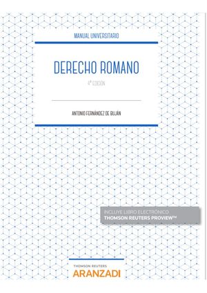 [9788413450506] DERECHO ROMANO - 4.ª ED. 2020