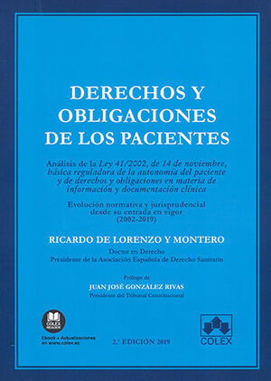 [9788417135188] DERECHOS Y OBLIGACIONES DE LOS PACIENTES
