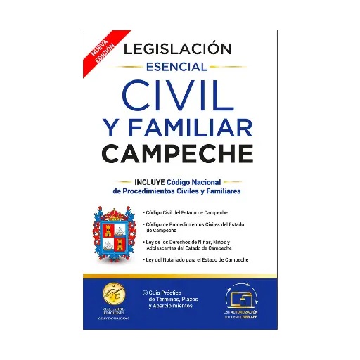 [7503045210166] LEGISLACIÓN ESENCIAL CIVIL Y FAMILIAR DE CAMPECHE - 3.ª ED. 2025