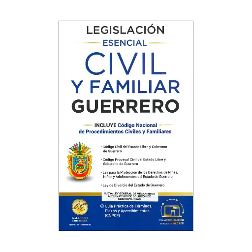 [7503045210258] LEGISLACIÓN ESENCIAL CIVIL Y FAMILIAR DE GUERRERO - 4.ª ED. 2025
