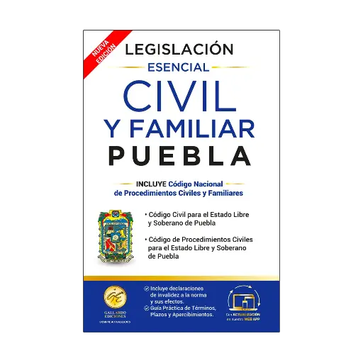 [7503039066885] LEGISLACIÓN ESENCIAL CIVIL Y FAMILIAR DE PUEBLA - 1.ª ED. 2025