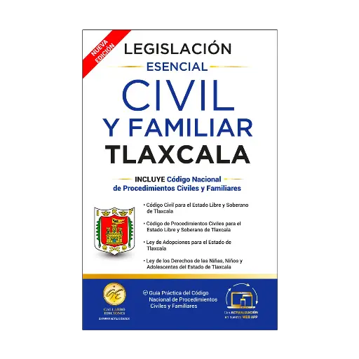 [7503045210364] LEGISLACIÓN ESENCIAL CIVIL Y FAMILIAR DE TLAXCALA - 2.ª ED. 2025