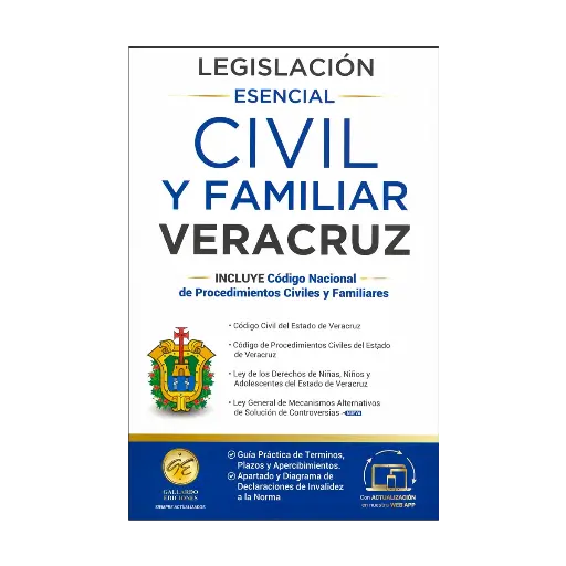 [7503039066427] LEGISLACIÓN ESENCIAL CIVIL Y FAMILIAR DE VERACRUZ - 10.ª ED. 2025