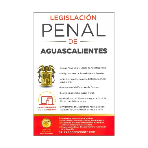 [7503037529900] LEGISLACIÓN ESENCIAL PENAL DE AGUASCALIENTES - 4.ª ED. 2025