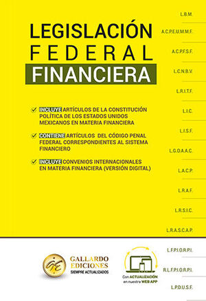 [7503039066328] LEGISLACIÓN FEDERAL FINANCIERA - 1.ª ED. 2025