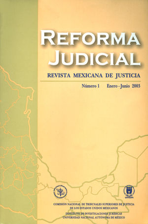 [9789709516708] REFORMA JUDICIAL #1 ENERO - JUNIO 2003
