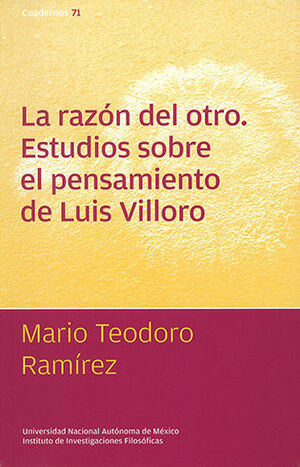 [9786070214325] RAZÓN DEL OTRO, LA