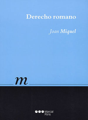 [9788491231554] DERECHO ROMANO - 1.ª ED. 2016