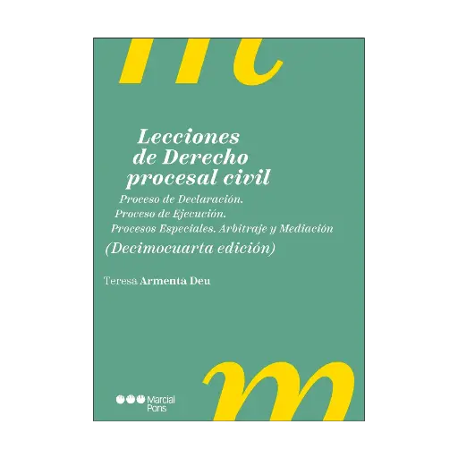 [9788413816876] LECCIONES DE DERECHO PROCESAL CIVIL - 14.ª ED. 2023