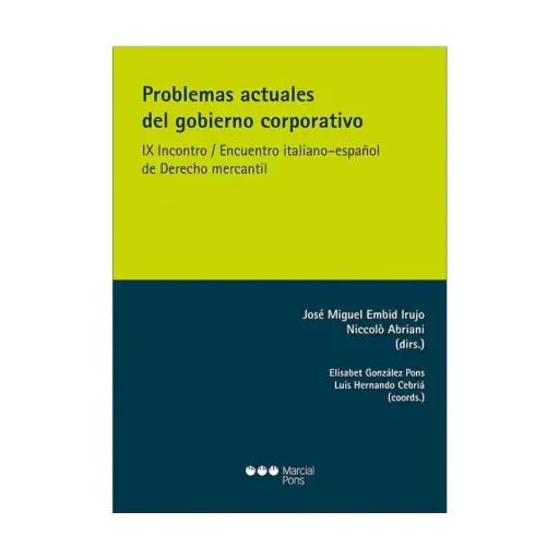 [9788413816678] PROBLEMAS ACTUALES DEL GOBIERNO CORPORATIVO - 1.ª ED. 2024
