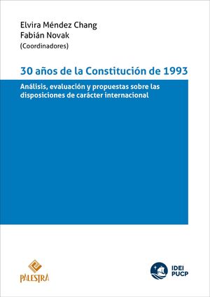 [9786123254070] 30 AÑOS DE LA CONSTITUCIÓN DE 1993 - 1.ª ED. 2023