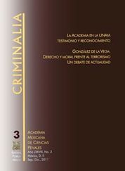 [9789999308380] CRIMINALIA AÑO 78 - N° 3, SEPTIEMBRE DICIEMBRE 2011