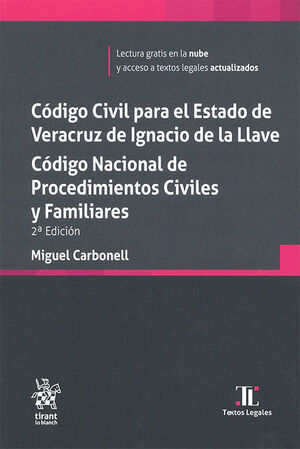 [9788410952904] CÓDIGO CIVIL PARA EL ESTADO DE VERACRUZ DE IGNACIO DE LA LLAVE. CÓDIGO NACIONAL DE PRODEDIMIENTOS CIVILES Y FAMILIARES. - 2.ª ED. 2025 ( BOLSILLO)