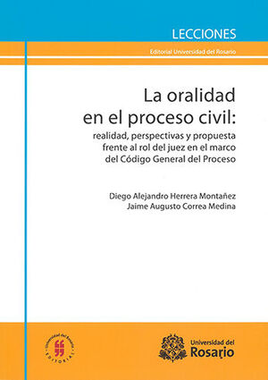 [9789587840377] ORALIDAD EN EL PROCESO CIVIL, LA