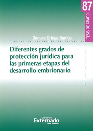 [9789587729184] DIFERENTES GRADOS DE PROTECCION JURIDICA PARA LAS PRIMERAS ETAPAS DEL DESARROLLO EMBRIONARIO