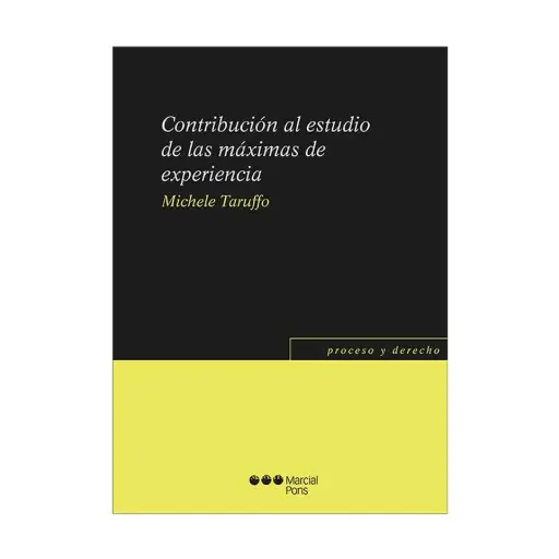 [9788413816425] CONTRIBUCIÓN AL ESTUDIO DE LAS MÁXIMAS DE EXPERIENCIA - 1.ª ED. 2023