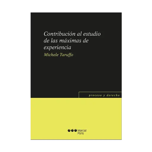 [9788413816425] CONTRIBUCIÓN AL ESTUDIO DE LAS MÁXIMAS DE EXPERIENCIA - 1.ª ED. 2023