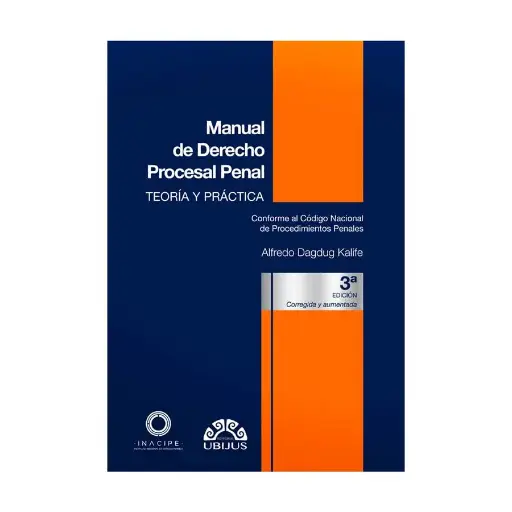 [9786078615568] MANUAL DE DERECHO PROCESAL PENAL - 3ª ED. 2021, REIMPRESIÓN 2025